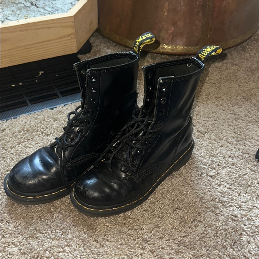 Dr. Martens Black Combat Boots